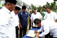 Bupati Wardan Resmikan Program DMIJ 2016 di Kecamatan Reteh
