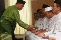 Sebelum Dilepas Sekdakab, 38 JCH Korpri Inhil Jalani Tepuk Tepung Tawar
