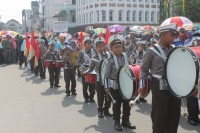 Dilepas Bupati Suyatno, Polisi Cilik Meriahkan Karnaval Hut RI
