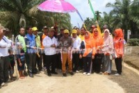 Bupati Pelalawan H.M.Harris Resmikan Proyek PPID di Kecamatan Kerumutan