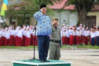 Sekda Inhil Pimpin Acara Hari Kesadaran Nasional Bagi Anggota Korpri di Kateman