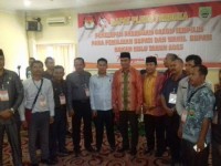 Pleno Penepatan KPUD Rohul Dihadiri Ratusan Massa Pendukung Paslon Susuki
