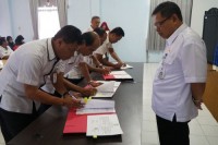 Pejabat Pengawas Inspektorat Bengkalis, menandatangani Fakta Integritas