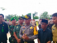 Kapolres Kampar Pimpin Apel Serpas Untuk Pengamanan Pemungutan Suara Pilkada Kampar