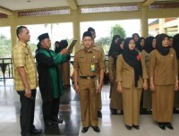  	 Ratusan CPNS Di Angkat Sumpah, ASN Harus Profesional jalankan Tugas