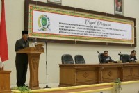 Paripurna DPRD, Bupati Inhil Sampaikan 6 Ranperda, 2 Diantaranya Tentang Lembaga Penyiaran 