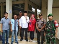 Bupati dan Ketua DPRD Inhil Tinjau Pelaksanaan UNKP SMP Sederajat