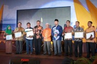 Stand Pemkab Inhil meraih terbaik I dalam Riau Expo 2016