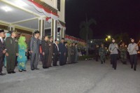 Kapolres Kampar Pimpin Upacara Taptu Memperingati HUT RI ke-72 Tingkat Kab. Kampar
