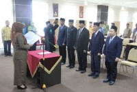 Asisten III Setdakab Lantik Pejabat Pengawas di Lingkungan Pemkab Inhil