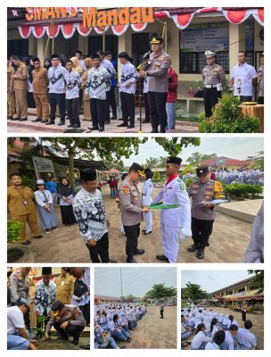 Kapolsek Mandau Kompol Primadona, S.I.K, M.Si Gerebek Sosialisasi Di SMAN 9 Mandau