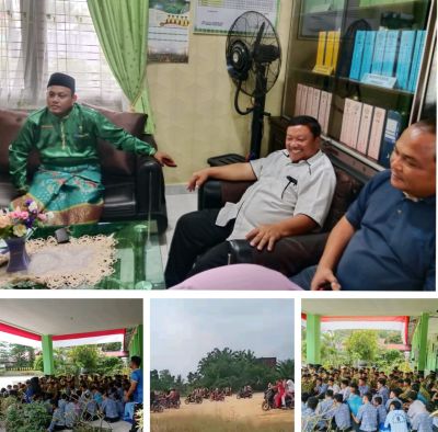 Kepsek SMAN  8 Mandau dengan Wakil  Kesiswaan SMAN 2 , Melakukan Langkah Persuasif