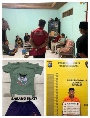 Pria 70 tahun diamankanTeam Satreskrim Polres Bengkalis, Atas dugaan Asusila Anak 4 Tahun