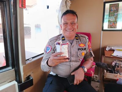 Sambut Hut Polantas Ke 70, Polres Labuhanbatu Gelar Bakti kesehatan dan donor Darah.